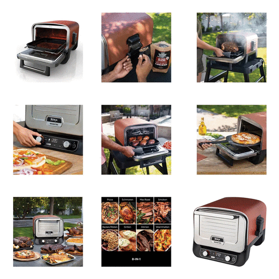 მულტიფუნქციური ღუმელი Ninja OO101EU Outdoor Oven Burnt Orange