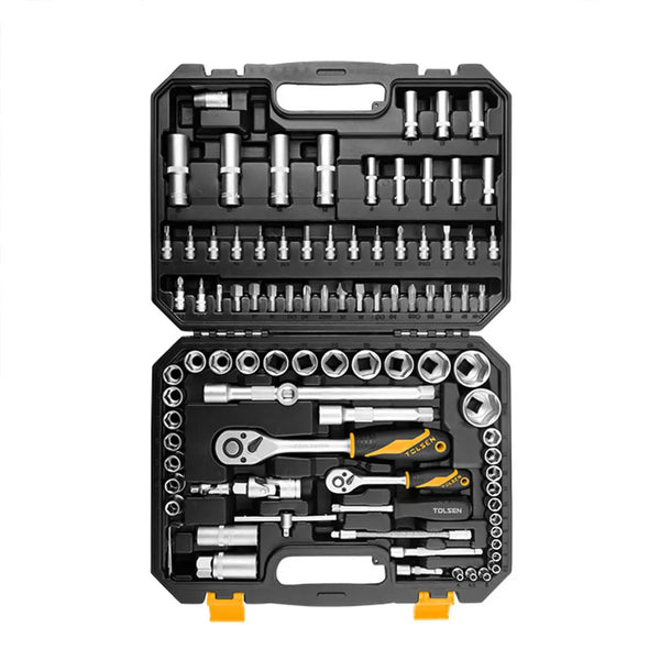 TOLSEN TOL1672-15145 ქანჩის გასაღბის ნაკრები სათადარიგო პირებით 94 ც