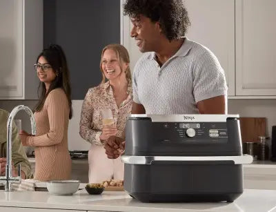 აეროგრილი 10.4ლ - Ninja AF500EU შავი/ვერცხლისფერი