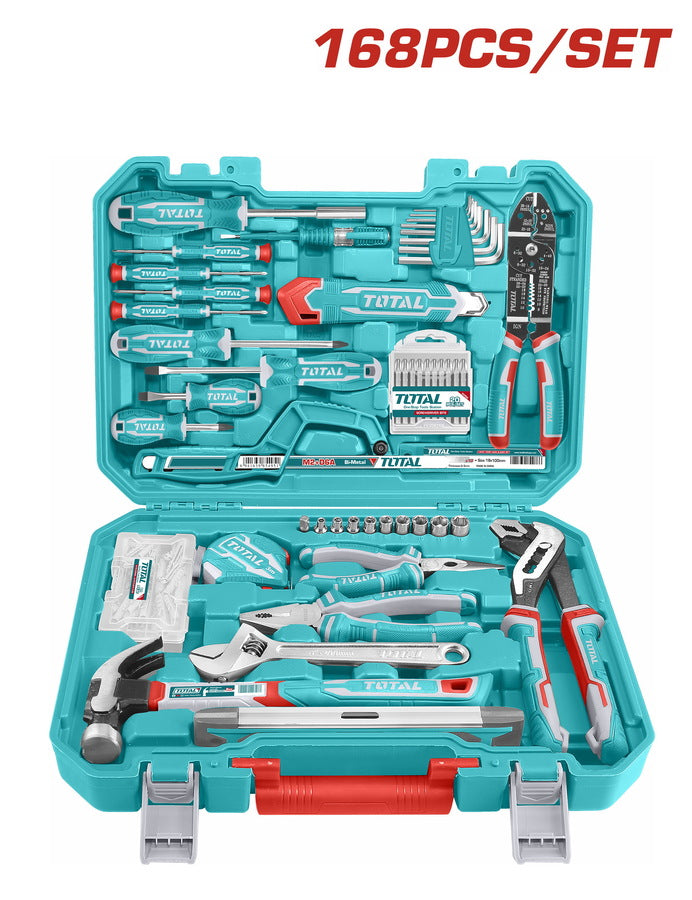 ხელსაწყოების ნაკრები TOTAL THKTHP21686 – 168 ცალი