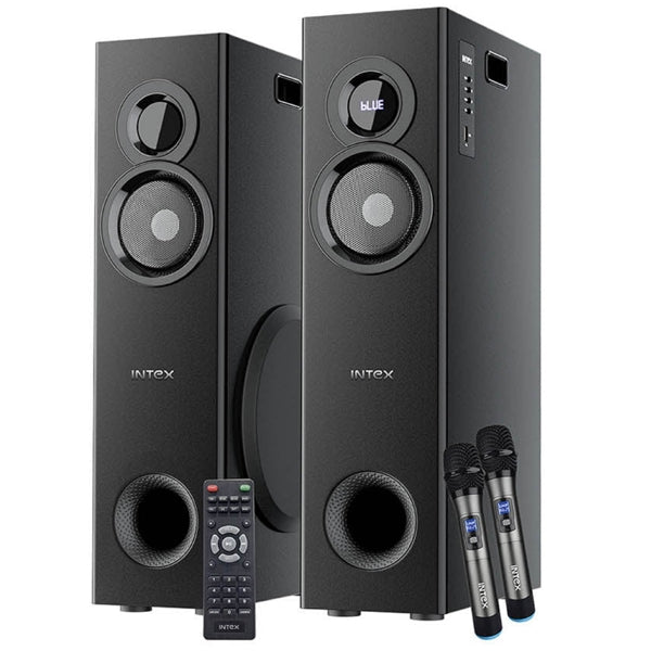 აუდიო Tower დინამიკი-მიკროფონით - INTEX  Tower Speakers TW-11803 FMUB