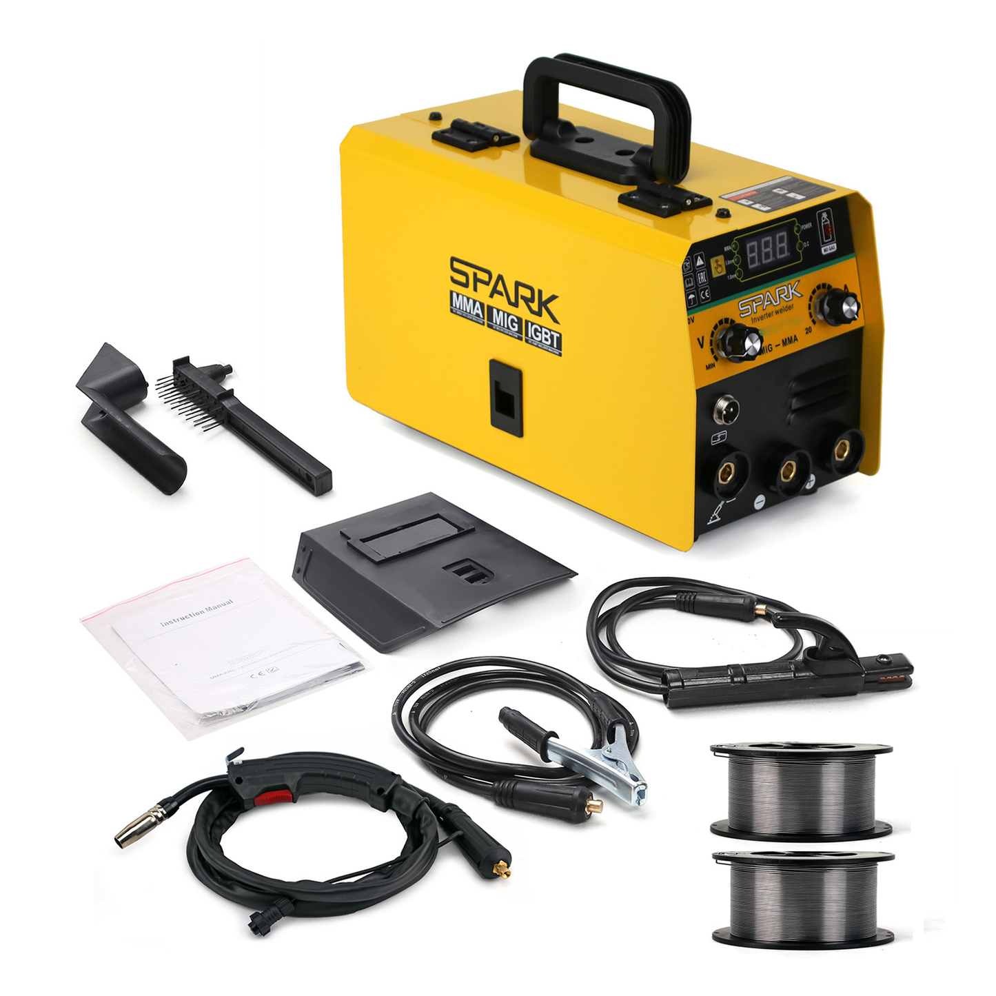 კემპის და შედუღების აპარატი FLUX მავრთულზე - SPARK MIG 300 / TIG/ MMA