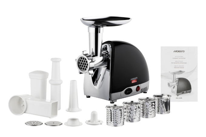 ARDESTO MGL-2250R — ელექტრო ხორცსაკეპი მანქანა ბოსტნეულის სახეხით (1800W / 2 კგ/წთ)