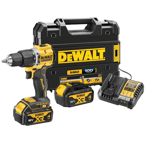 Dewalt DCD100YM2T-QW ელ.სახრახნისი 18V 4.0Ah Kit