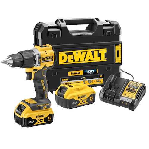 Dewalt DCD100YP2T-QW ელ.სახრახნისი 18V 5.0Ah Kit