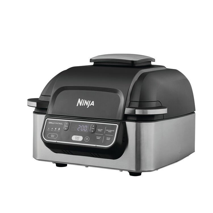 აეროგრილი Ninja AG301EU Foodi Health Grill & Air Fryer 5.7L Black/Silver