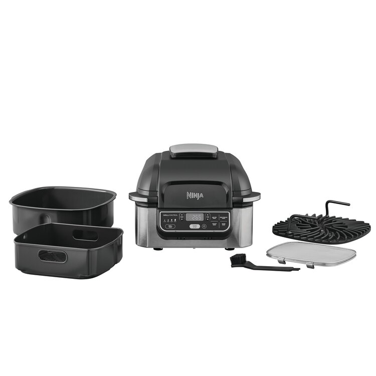აეროგრილი Ninja AG301EU Foodi Health Grill & Air Fryer 5.7L Black/Silver