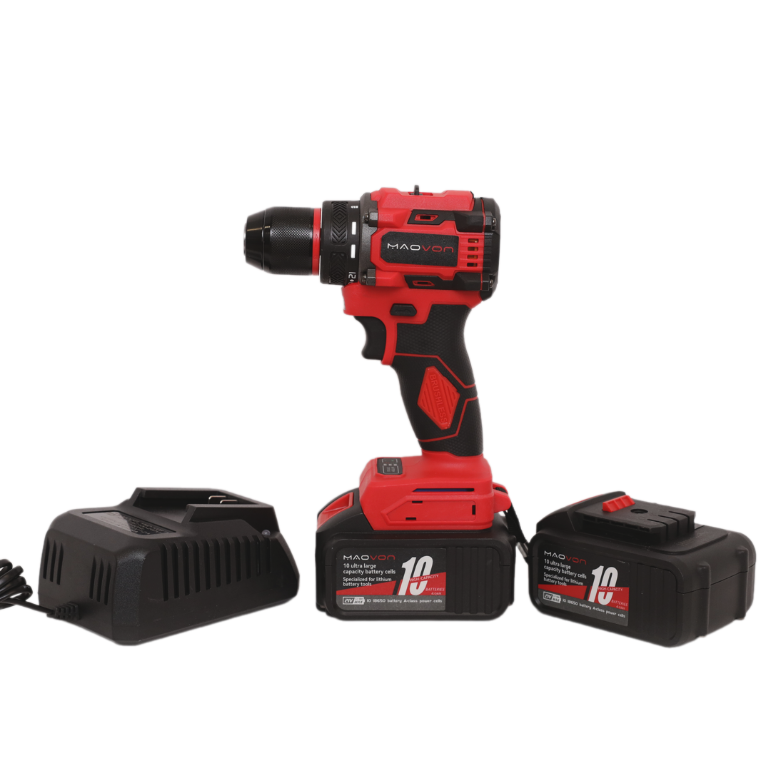 Maovon - უნახშირო აკ.ბურღი & სახრახნისი 10-100ნმ (2 ლითიუმის ელემენტით 4.0AH)