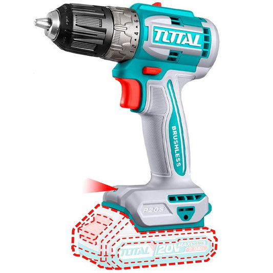 აკ. ბურღი-სახრახნისი 20V, 52ნმ, 550-2000 - ელემენტების გარეშე