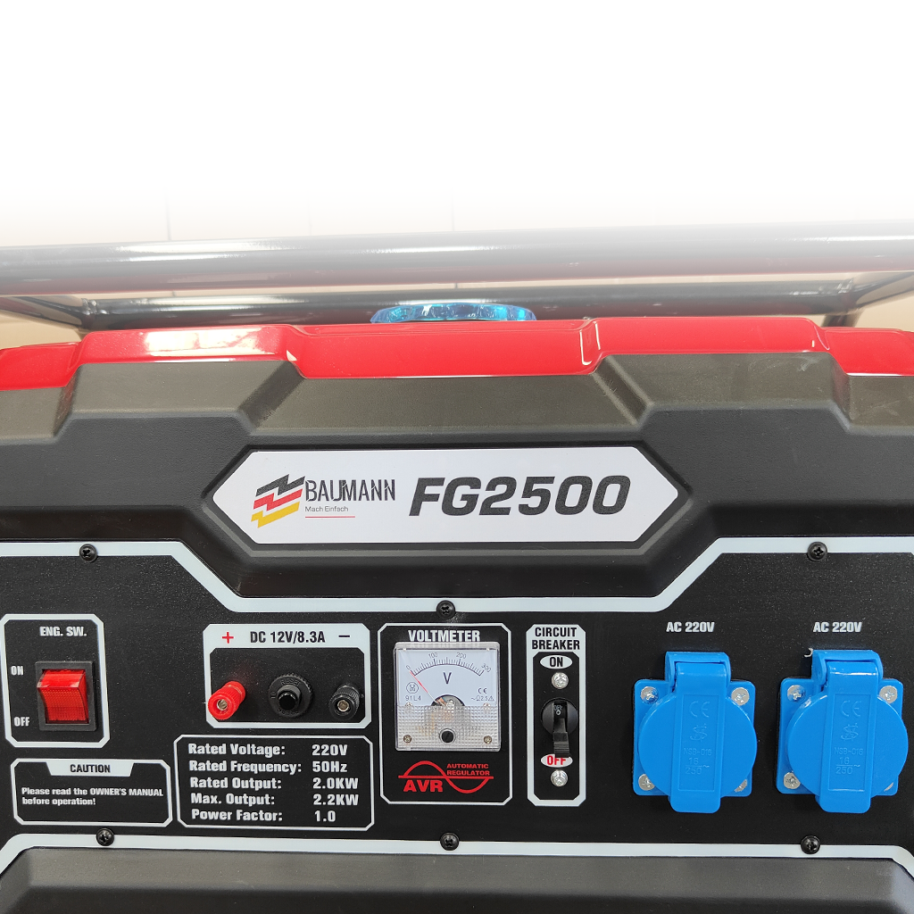გენერატორი ბენზინი, 2.2KW - BAUMANN FG2500