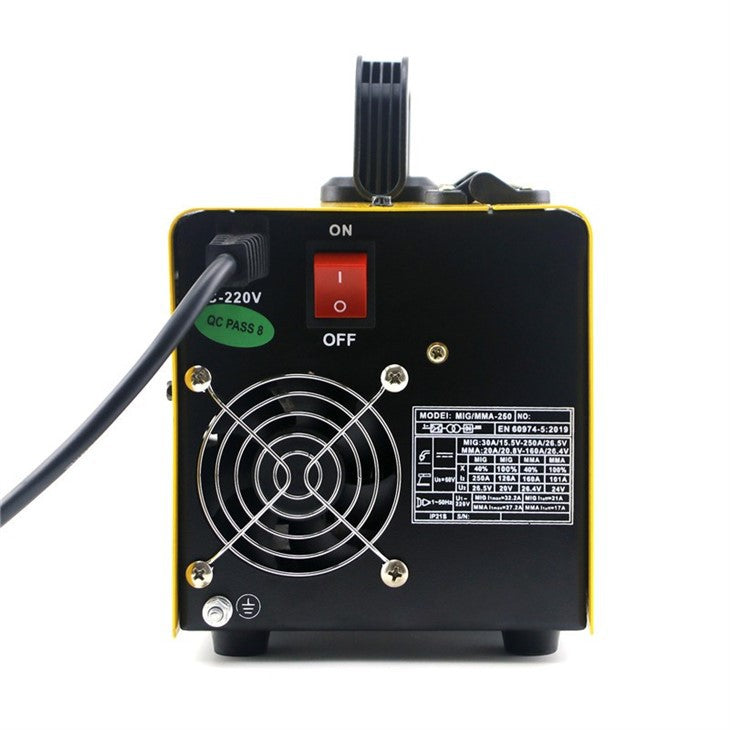 კემპის და შედუღების აპარატი FLUX მავრთულზე - SPARK MIG 250 - MIG/MMA