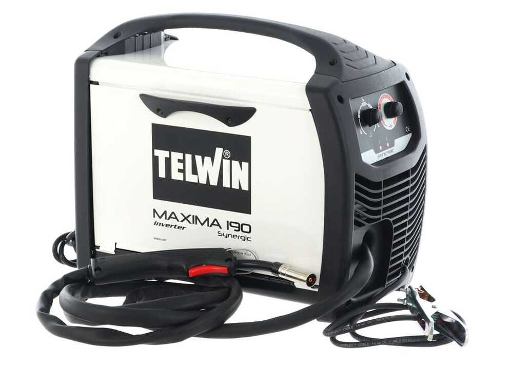 Telwin Maxima 190 Synergic – პროფესიონალური ინვერტორული ნახევრადავტომატი (MIG-MAG/FLUX/BRAZING)
