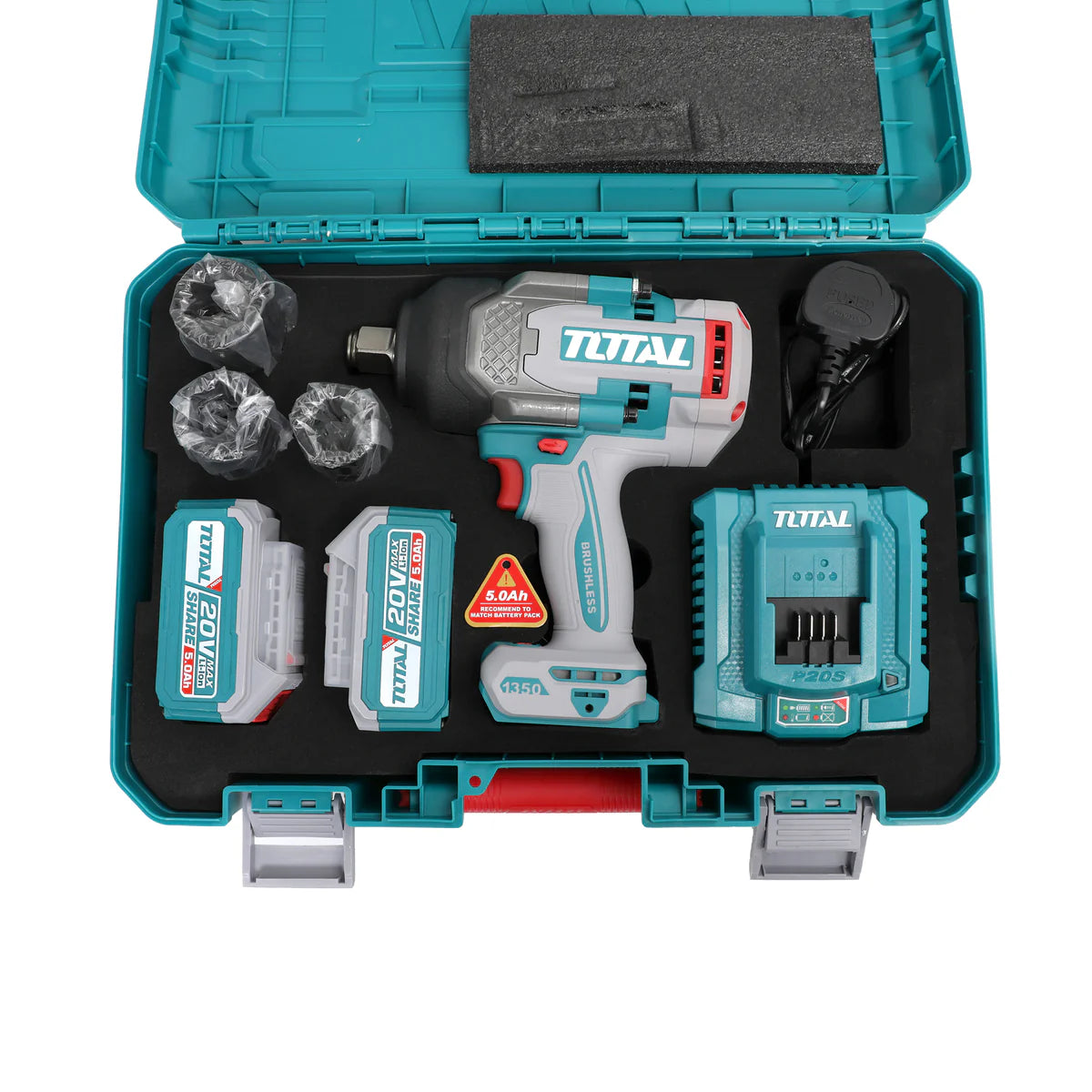 ქანჩდამჭერი TOTAL TIWLI20135E Li-Ion 20V (გაიკავიორტი) 1350 ნიუტონი