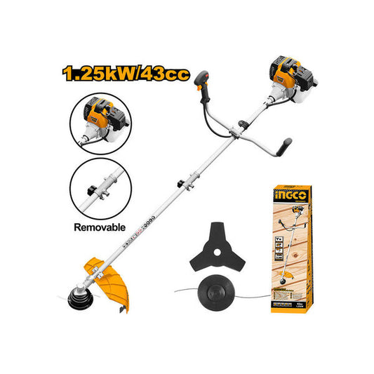 ბალახის სათიბი და ბუჩქის საკრეჭი ბენზინის ძრავზე (GBC5434421) INGCO