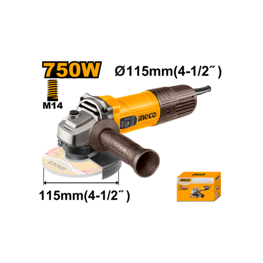 ელექტრო კუთხსახეხი 750 ვტ AG75028