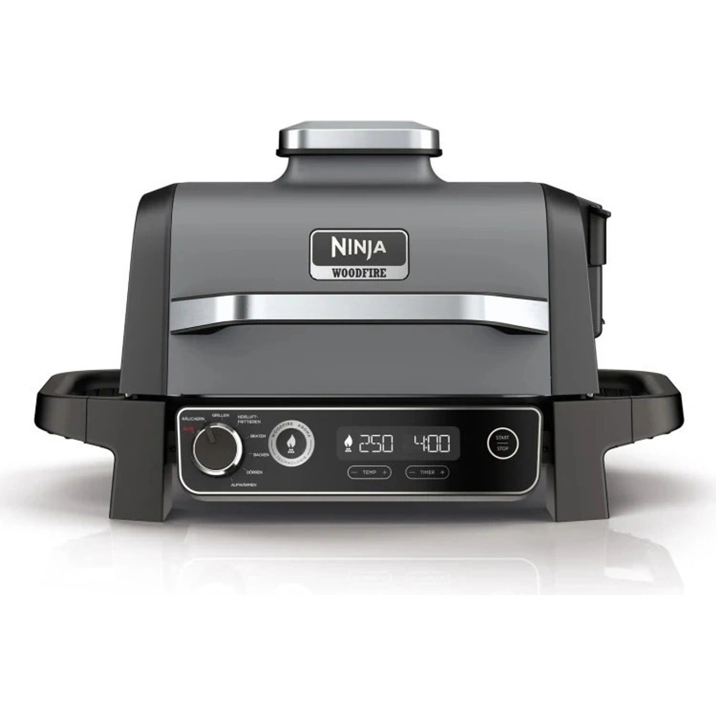 Ninja OG701EU WoodFire – მრავალფუნქციური გარე გამოყენების აეროგრილი და აეროფრაიერი