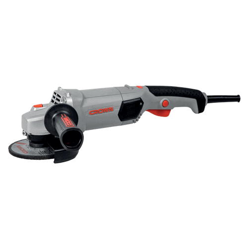 CROWN CT13506-125V-კუთხლივ სახეხი ხელსაწყო  ბარგალკა  125mm სიჩქარის მარეგულირებლით 1200W
