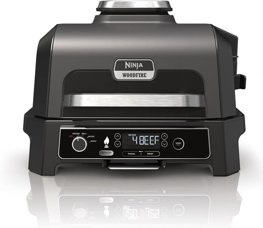 აეროგრილი Ninja OG850EU WoodFire Outdoor Grill & Air Fryer Gray/Black