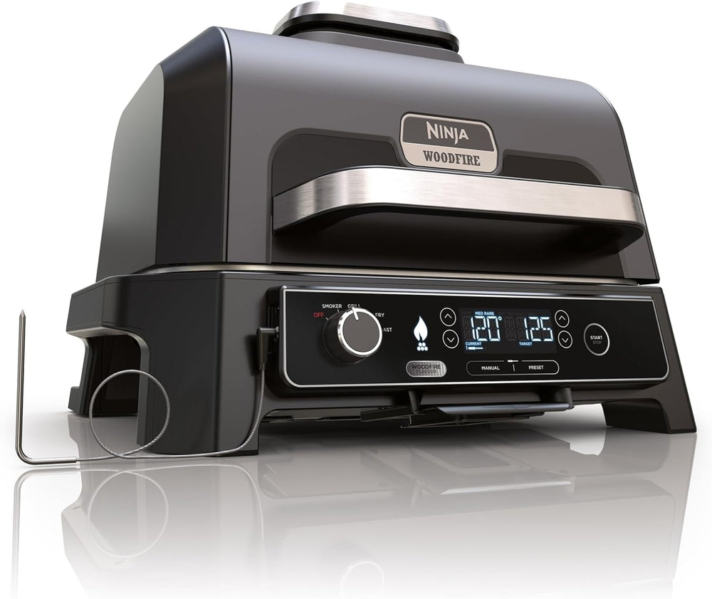 აეროგრილი Ninja OG850EU WoodFire Outdoor Grill & Air Fryer Gray/Black