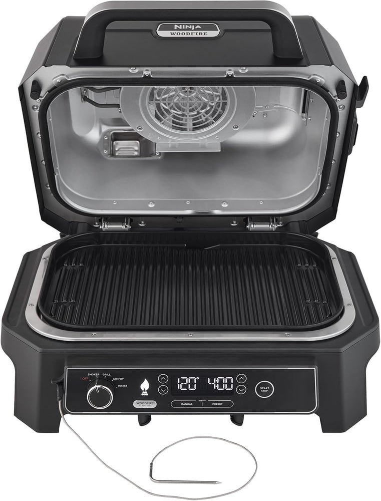 აეროგრილი Ninja OG850EU WoodFire Outdoor Grill & Air Fryer Gray/Black