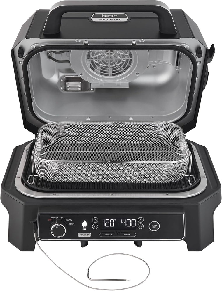 აეროგრილი Ninja OG850EU WoodFire Outdoor Grill & Air Fryer Gray/Black