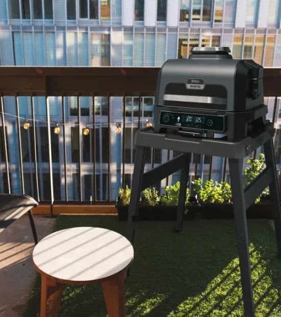 აეროგრილი Ninja OG850EU WoodFire Outdoor Grill & Air Fryer Gray/Black