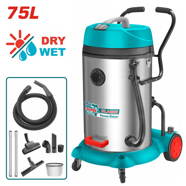 სამრეწველო მტვერსასრუტი TOTAL TVC24751 2400W / 75L