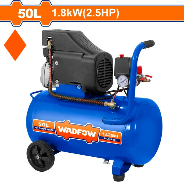 WADFOW ზეთის საჰაერო კომპრესორი 1.8kW / 2.5HP / 50Lit (WAP3A50)