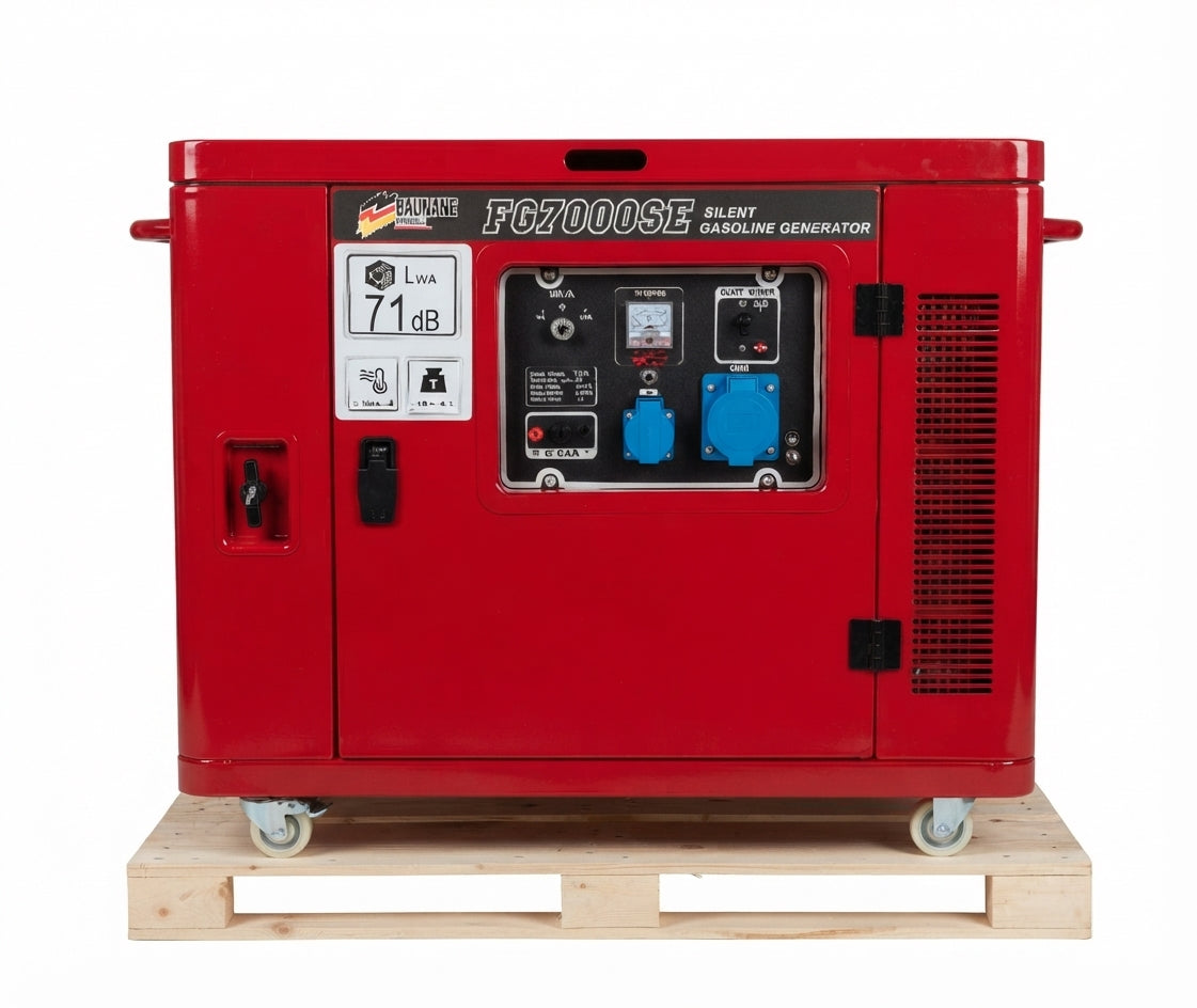 გენერატორი ჩუმი დახურული 7.5KW ელ-საქოქი - BAUMANN