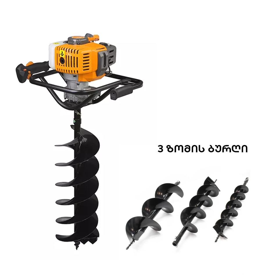 მიწის ბენზო ბურღი 42.7CC HOTECHE 1250W