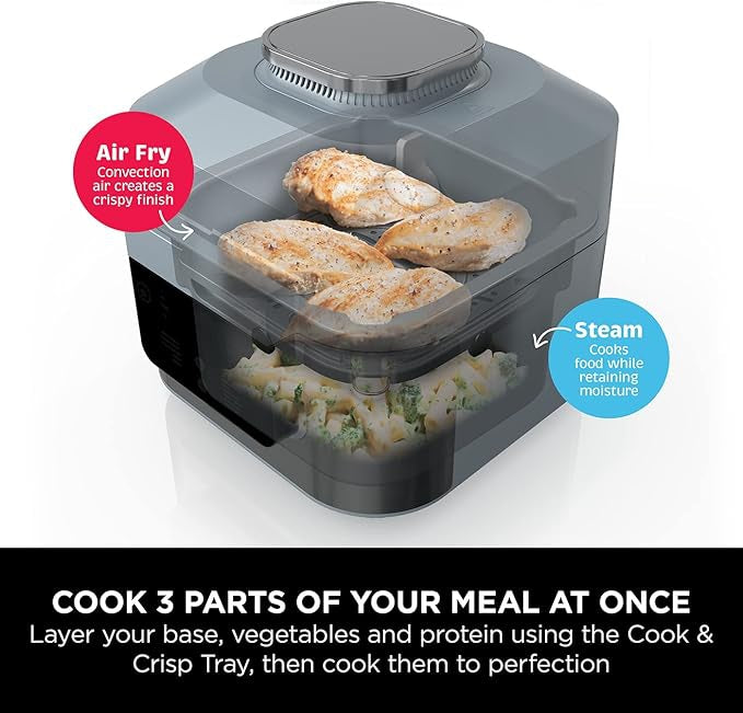 მულტისახარში ქვაბი Ninja Speedi ON400EU Multi Cooker & Air Fryer Gray
