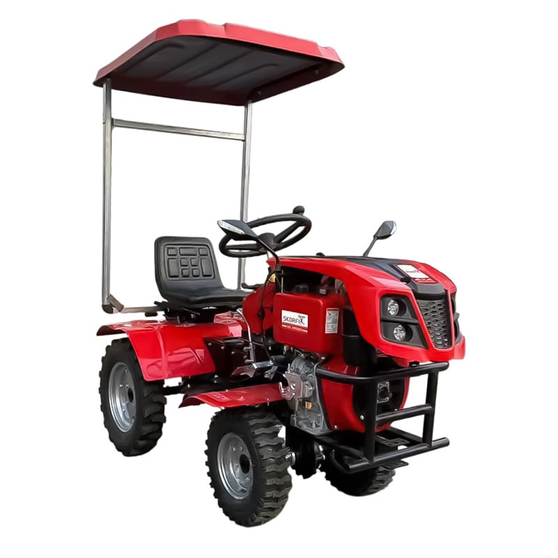 მინი ტრაქტორი 4X4-ზე დიზელზე 15 ცხ.ძ. ელ. სტარტერით და განათებით SKORFI SK-4W-135D-Pro